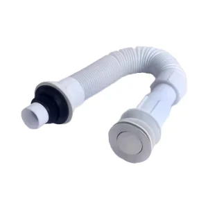 Universal Stainless Steel Drain and Waste Pipe Extendable Basin Drainer for Bathroom and Kitchen Use