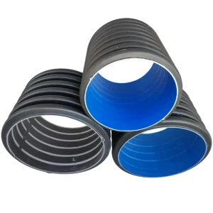 Virgin HDPE Twin Wall Corrugated Drainage Pipe SN4 SN8 DN200 DN1000 Municipal Sewer Culvert