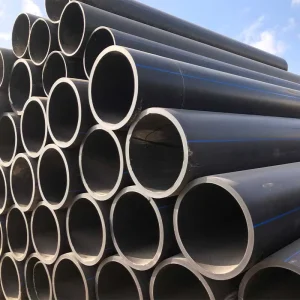 Water Supply Pipe HDPE High Density Polyethylene Water Pipe Manufacturer Black Plastic Water Supply Pipe
