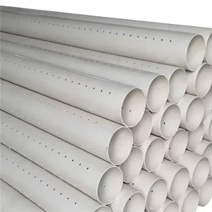 Water Supply UPVC Perforatle Pipe PVC Tube Drain Pipe with Customized Hole Size