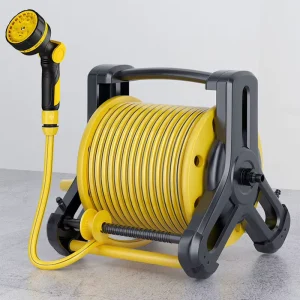 Watering Cleaning Washing Garden Watering Water Pipe Water Gun Portable Garden Water Hose Reel Cart Set