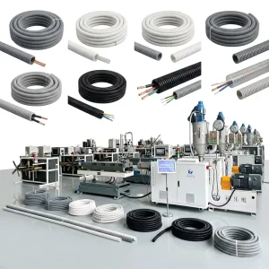 Waterproof Exhaust System Fittings Conduit Pipe 20mm Corrugated Tube Electrical Wire Protection Flexible Conduit Pipe Extruder