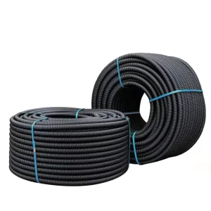 Waterproof Wire Pipe Flexible PVC Nylon Corrugated Hose Plastic Electrical Conduit Flexible Corrugated Electrical Conduit Pipes