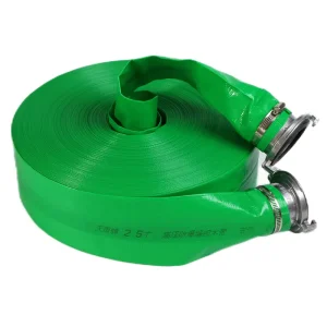 Wear-Resistant Green PE Braided Lay Flat Hose 1″ 2″ 3″ Irrigation System Agriculture Plastic Spray Rain Hose