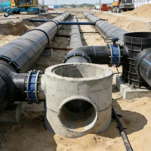 Wear Resistant High Pressure Flexible Large Diameter PE100 HDPE Pipe for Municipal Sewage Sludge Transportation