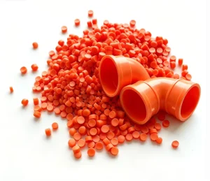 Weather Resistant Durable SG 5 Orange PVC Pellets for Outdoor Plumbing and Construction