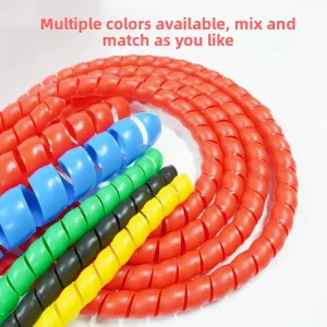 Weather Resistant PVC Spiral Sleeve Wire Cable Protection Tube