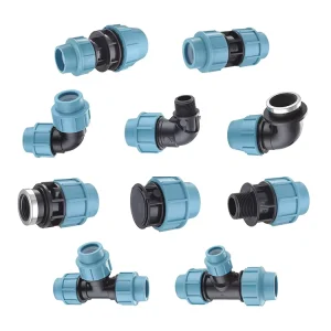 Weatherproof PP Compression Fittings PN16 HDPE PVC Pipe Water Supply & Agricultural Irrigation Couplings Connectors