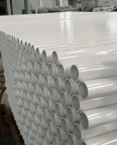 White High Pressure ASTM Schedule 40 PVC Pipe 160mm Diameter 2mm Thick Glue Connection Water Supply