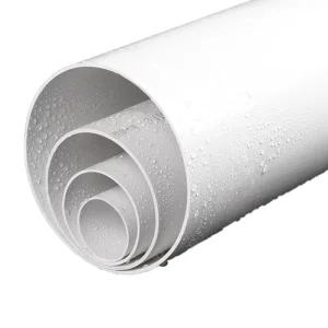 White Household PVC Water Drainage Pipes 50 110mm Irrigation Rainwater Drainage U-PVC Downpipes Plastic Tubes