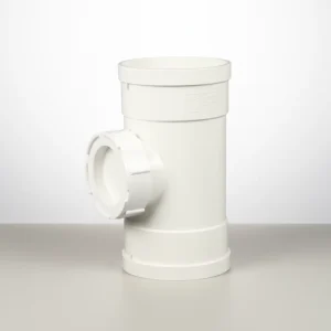 White PVC Drainage Fittings High Flow Rate Vertical Pipe Inspection Ports ISO Standard 50 200 Circle Factory