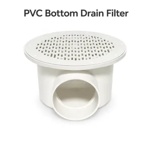 White PVC Fish Toilet Central Drain for Fish Pond Filter System Koi Tank Bottom Sewer Pipe Fittings Water Waste Collector