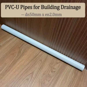 White PVC-U Drainage Pipe DN50 EN2.0 Plastic PVC-U Tube Support OEM Construction Waste Water Drainage Pipe