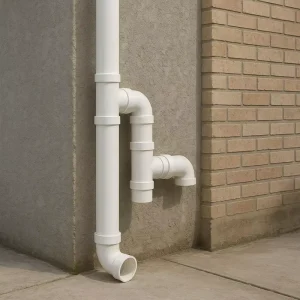White UPVC Injection Molded Drain Pipe for Rainwater and Wastewater Corrosion Resistant Plumbing Solution