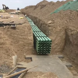 Winding Process Fiberglass-reinforced Plastic Flexible Eco-Friendly Cable Pipe Corrosion-resistant Sand-filled Pipeline High