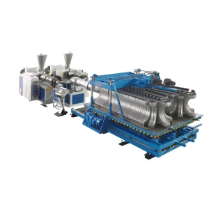 XinQuan Single Screw Extruder Equipment PVC PE Single Wall Corrugated Pipe Production Line ISO9001 Certified