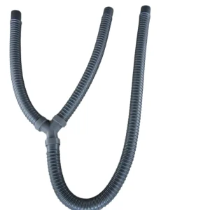 Y Shaped Drain Hose Flexible ABS Plumbing Pipe for Dual Washing Machines Sink and Vegetable Basin