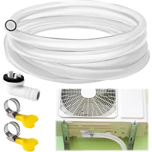 YOD PVC Vinyl Silicone Water Fuel Air Drainage Line Kit Plastic Transparent AC Air Conditioner HVAC Drain Hose Tube Tubing Pipe