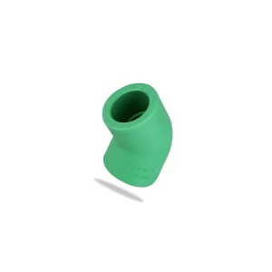 ZHSU Factory 45 Degree Elbow PPR Water Supply Fittings 25mm T Shaped PPR Elbow in Plastic NPT Thread Weld Connection